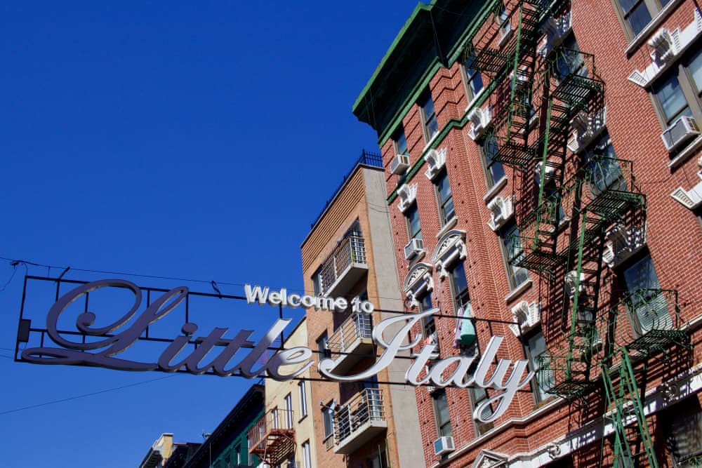 The entrance to the Little Italy