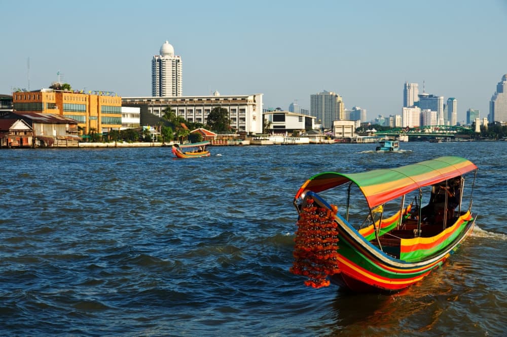 Take a boat ride on the Chao Phraya river