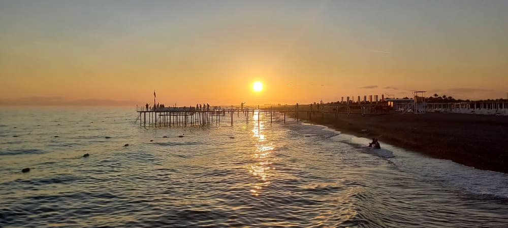 Selge beach'te aile plajı