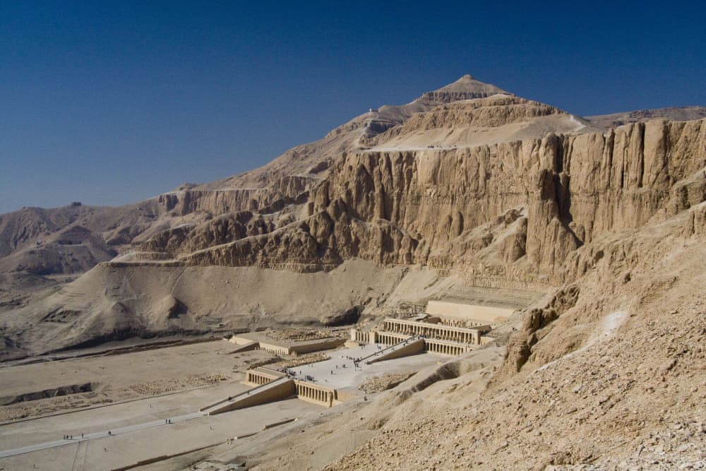 Hatşepsut Tapınağı'nın havadan görünüşü