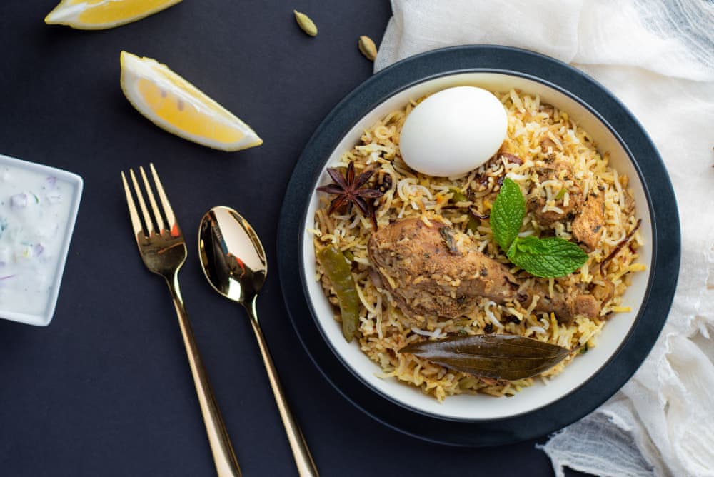 Бирьяни с курицей